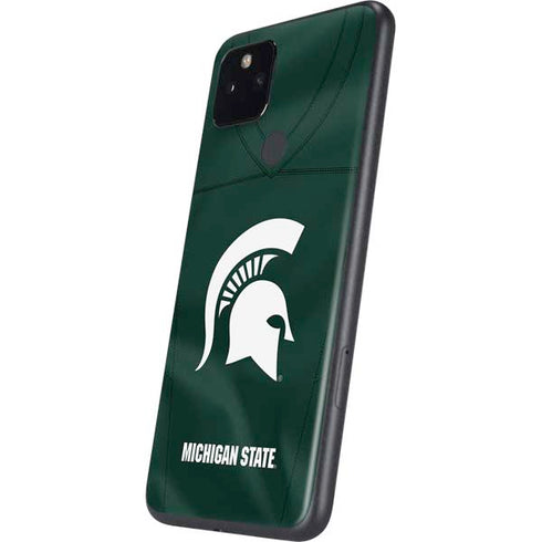 Michigan State University Green Jersey Google Pixel 5a Skin